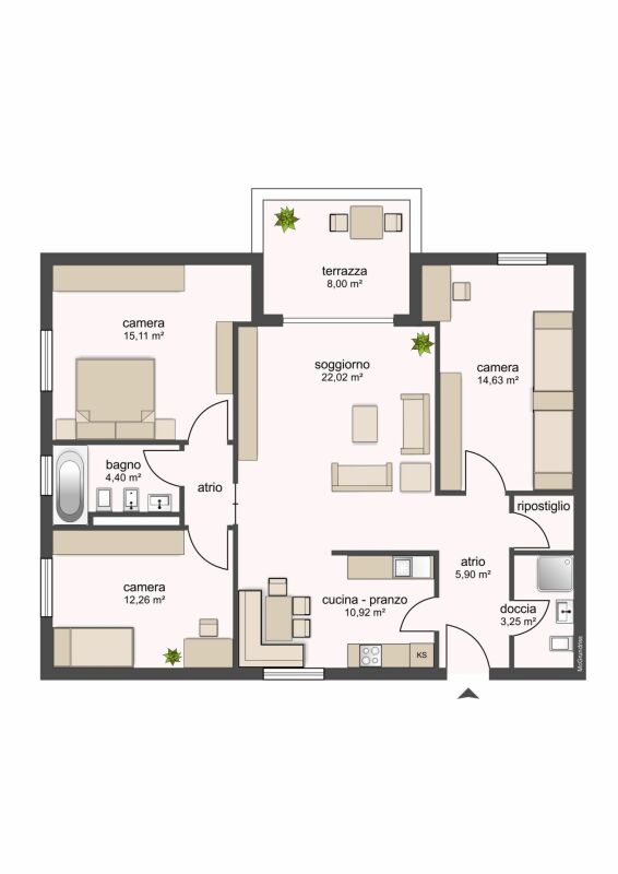 4 ½ Zimmer-Wohnung
