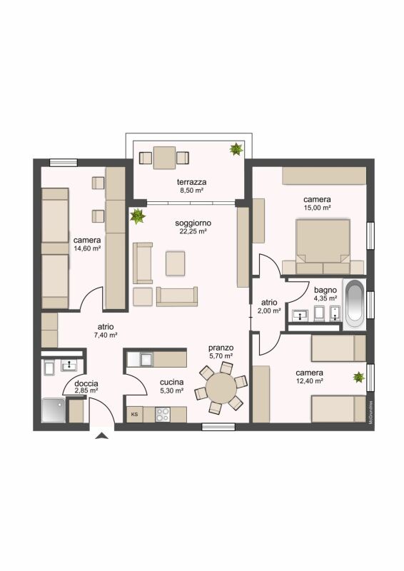 4 ½ Zimmer-Wohnung