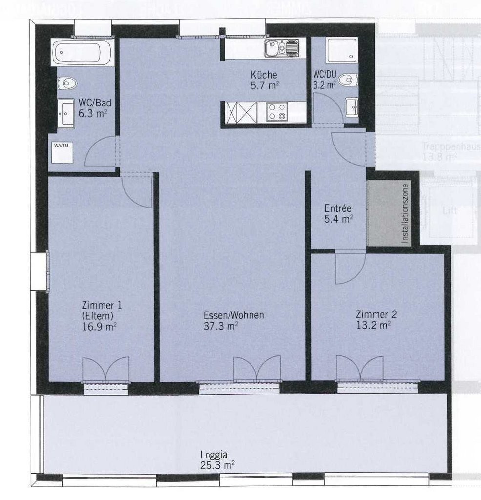 3 ½ rooms apartment