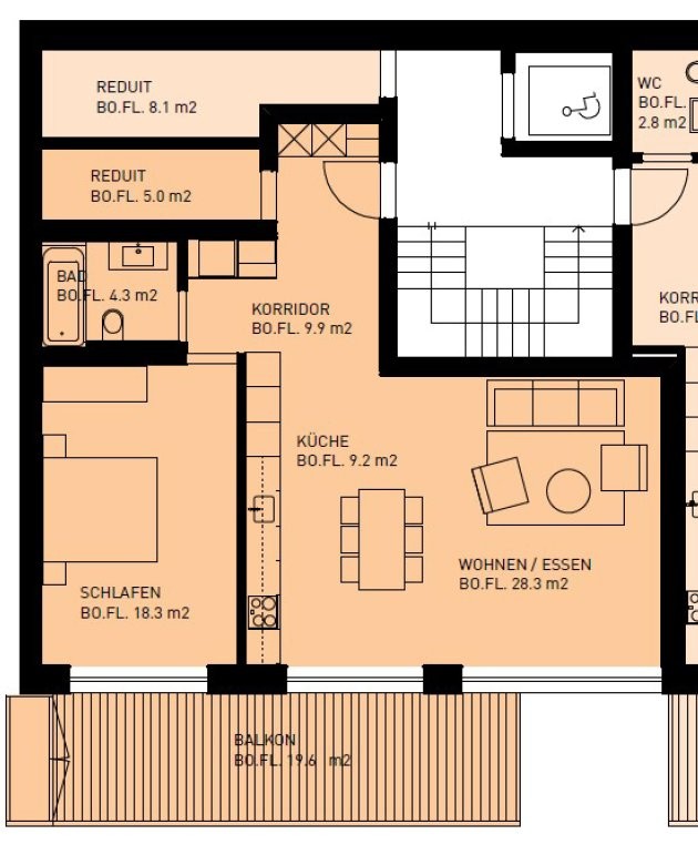 Appartamento di 1 ½ locali, foto 6 di 6
