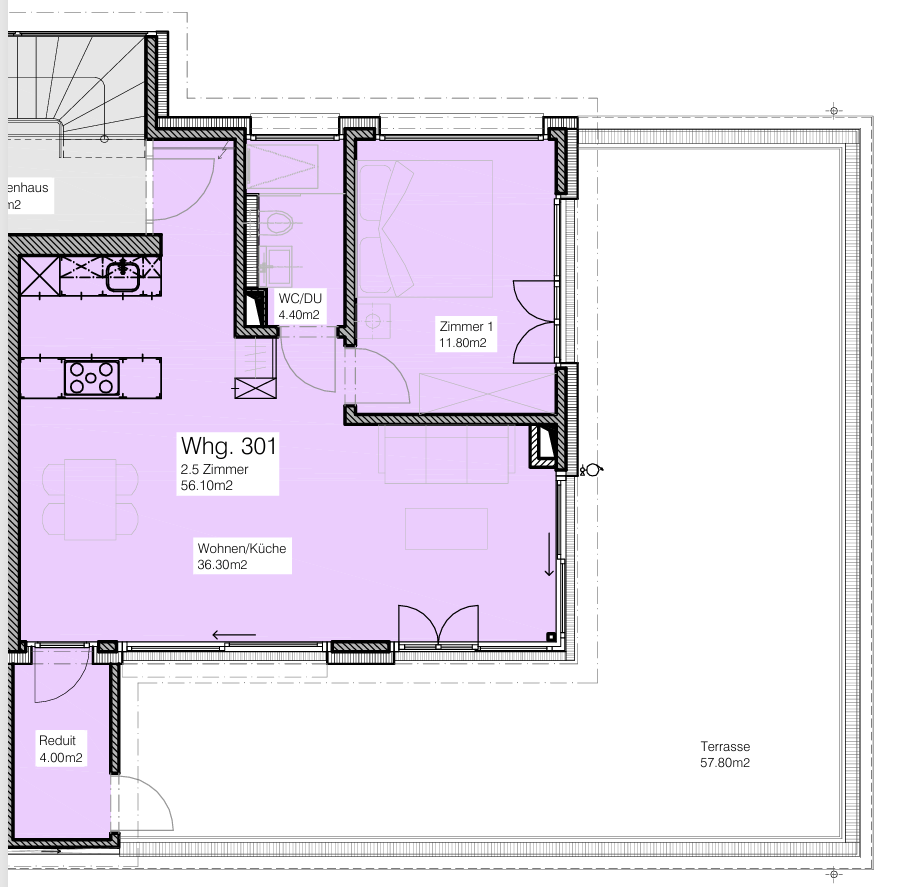 2 ½ rooms apartment