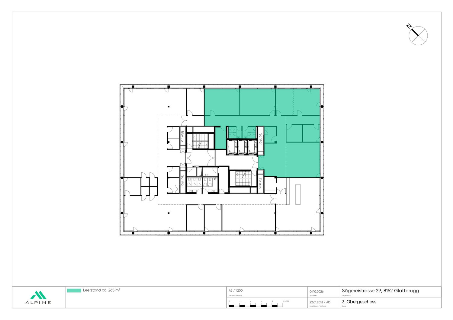 Ufficio di 265m²