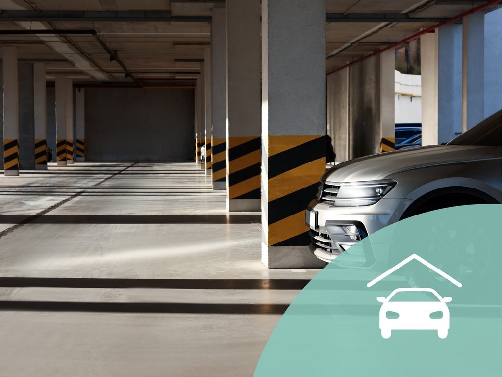 Posto auto sotterraneo di 14m²