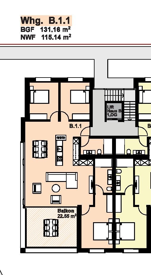 Appartamento di 4 ½ locali