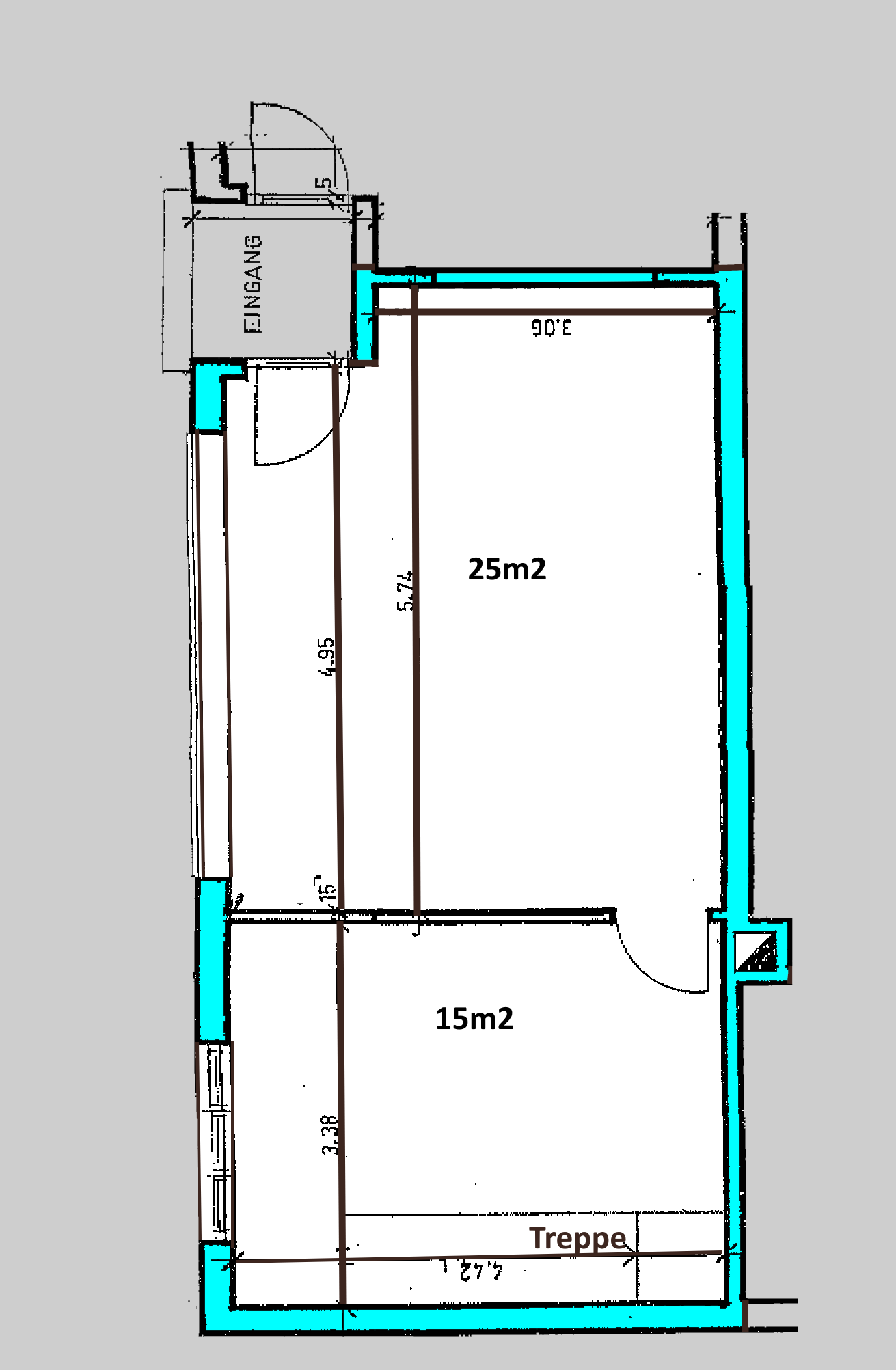 60m² commercial