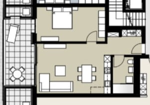 2 ½ rooms apartment