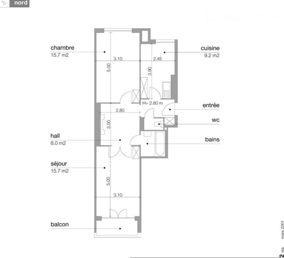 Appartamento di 3 locali, foto 4 di 4