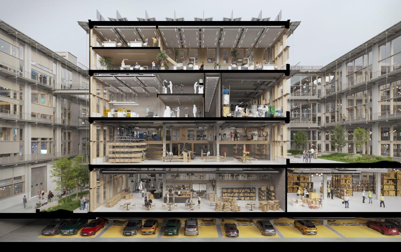 6365m² office