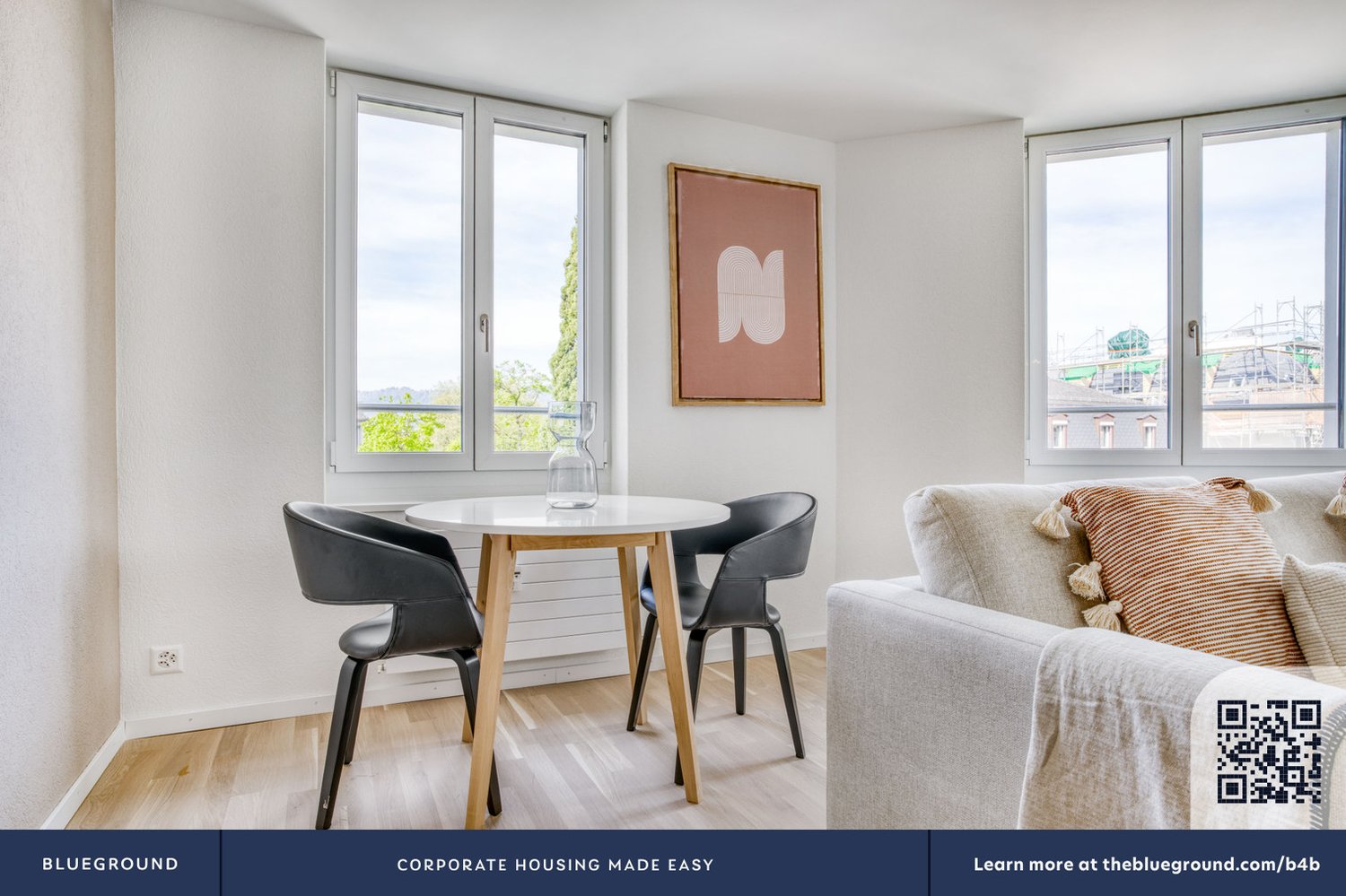 2 ½ rooms furnished flat