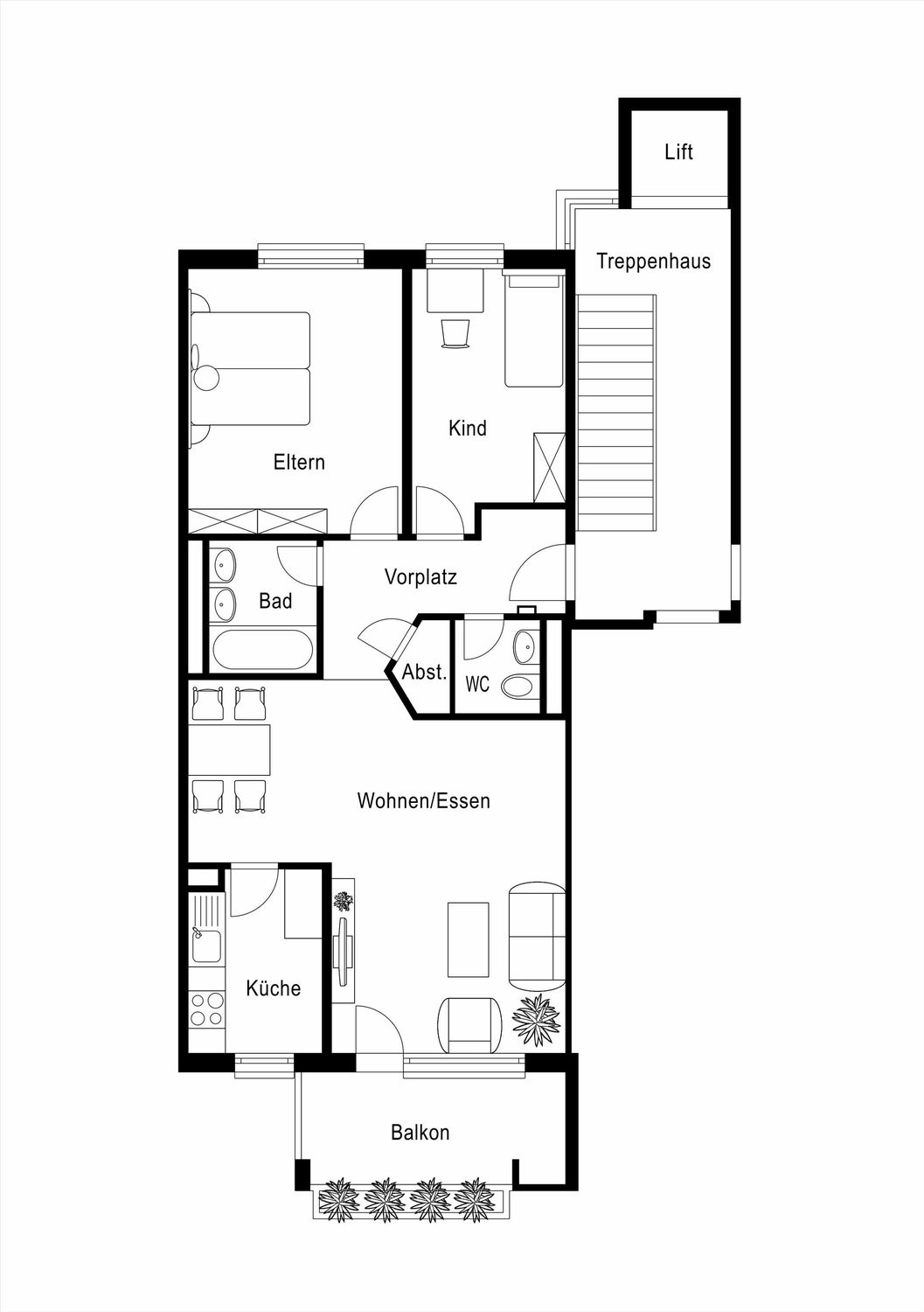 appartamento di 3 ½ locali, foto 8 di 8