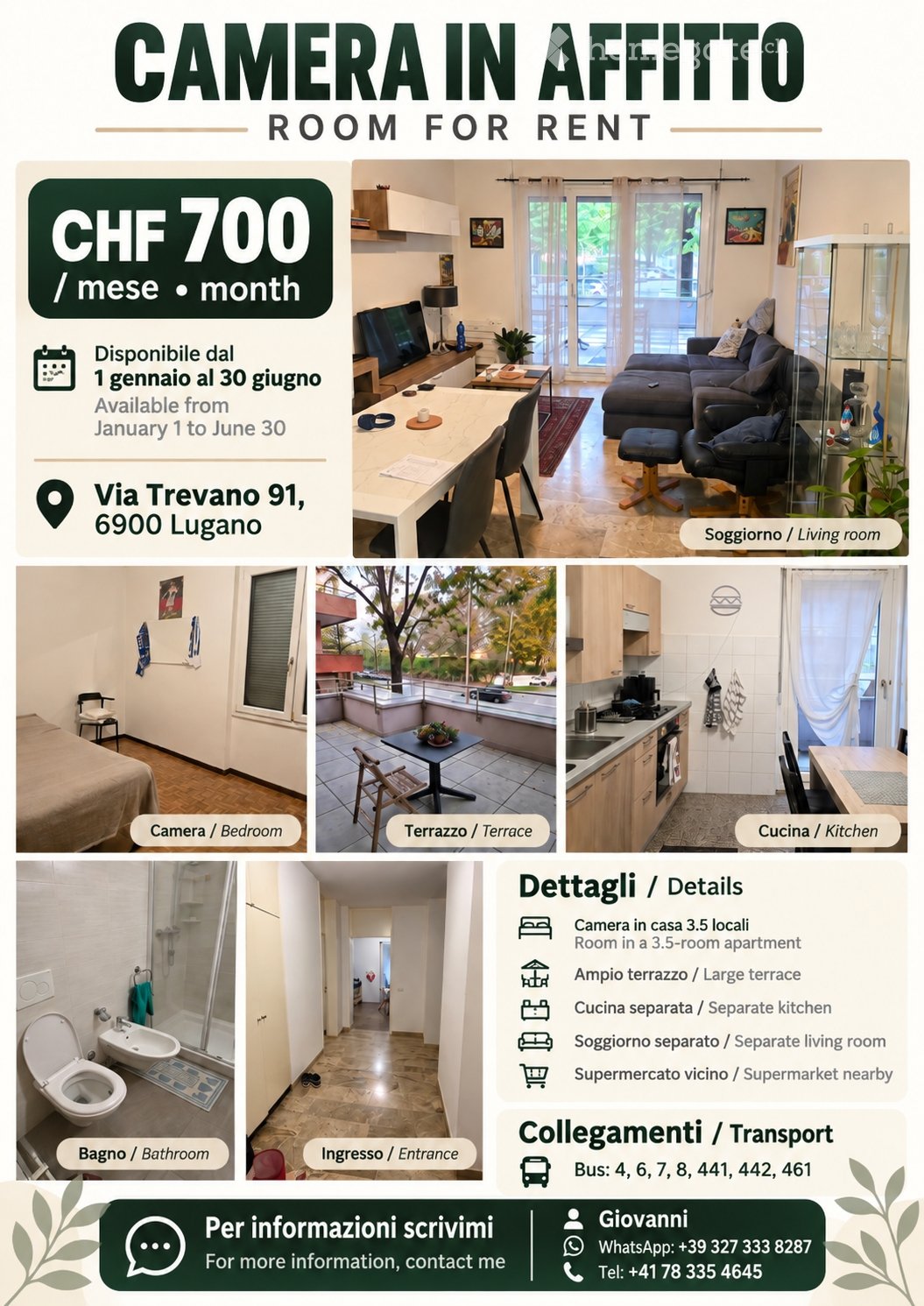 2 ½ rooms apartment, foto 1 di 5
