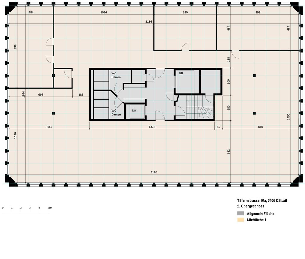 100m² office