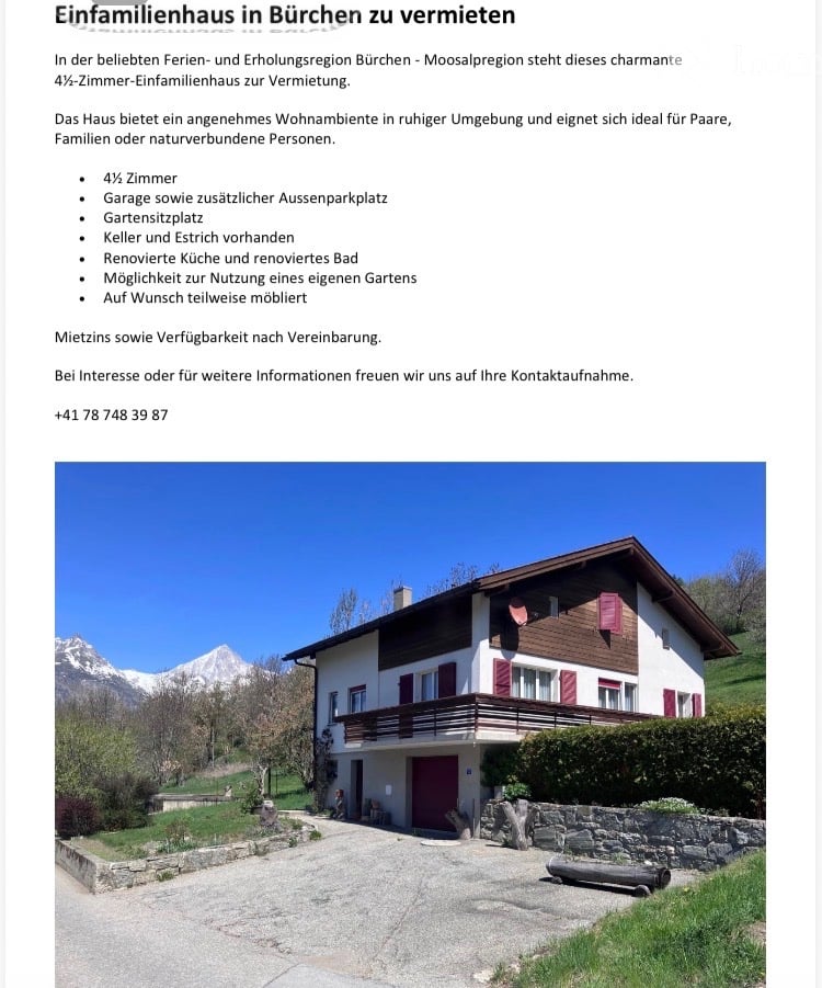 Casa singola di 4 locali