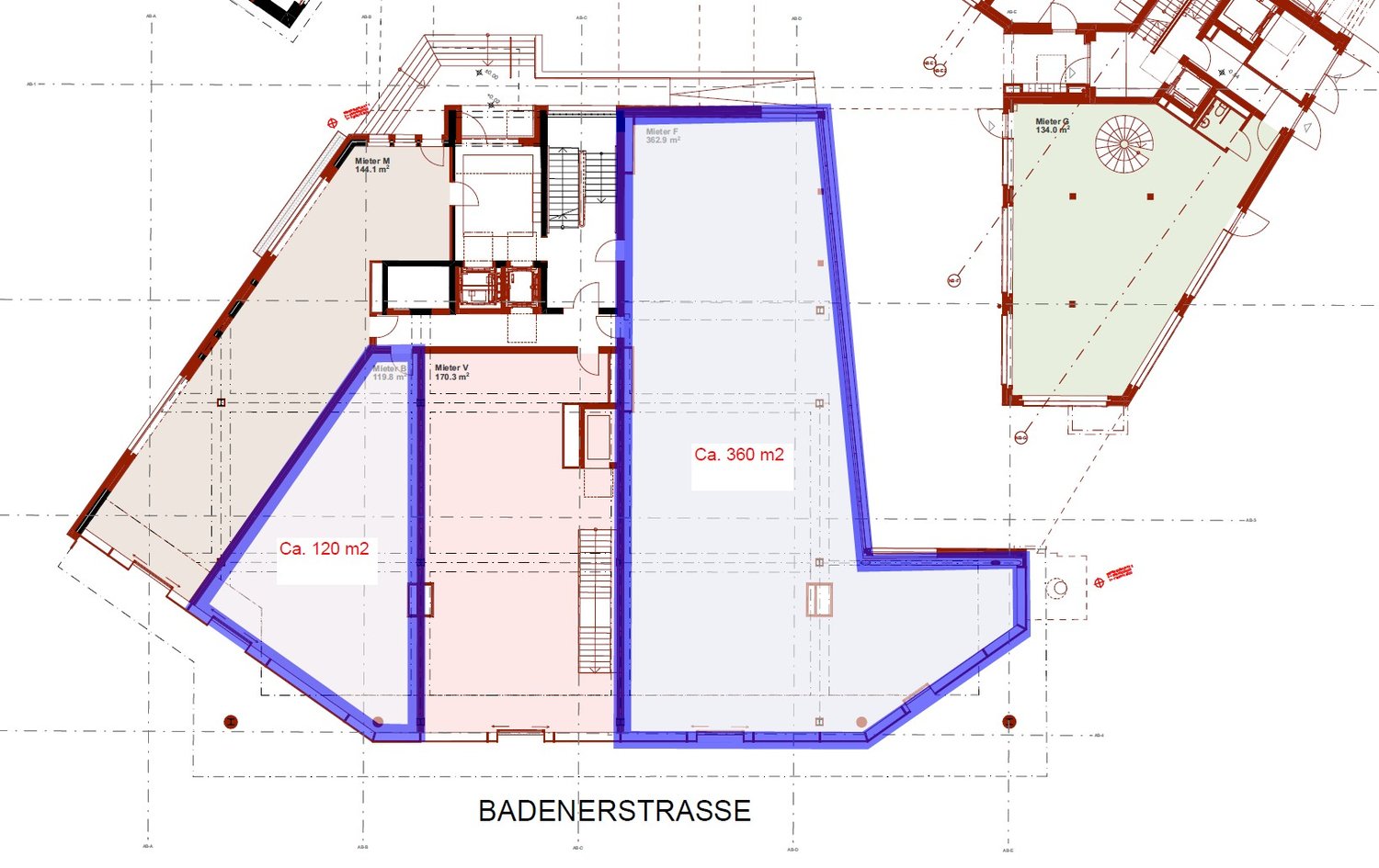 Magasin de 360m²