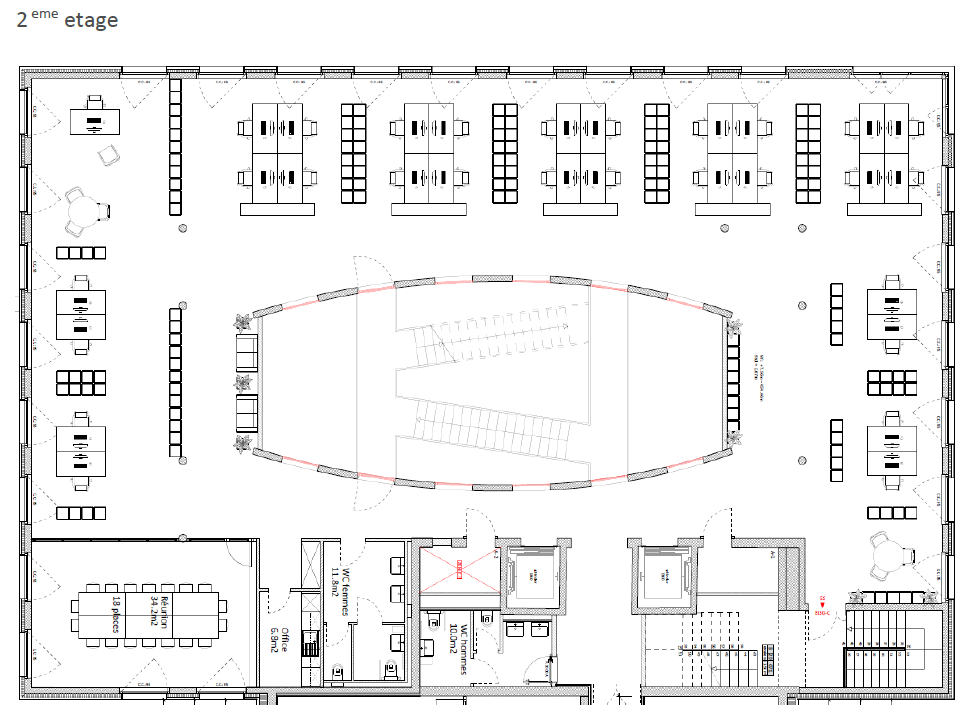 1100m² Büro