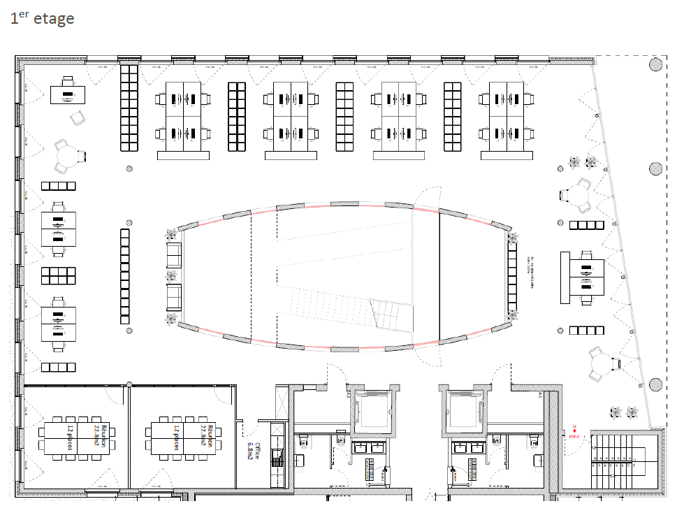 1100m² Büro