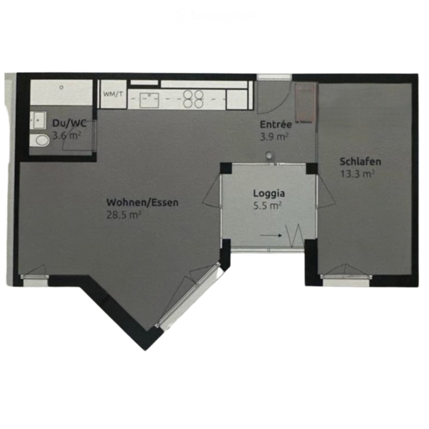2 rooms apartment
