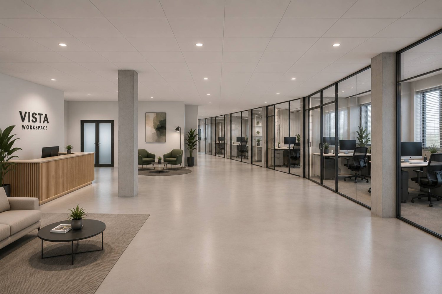 230m² office