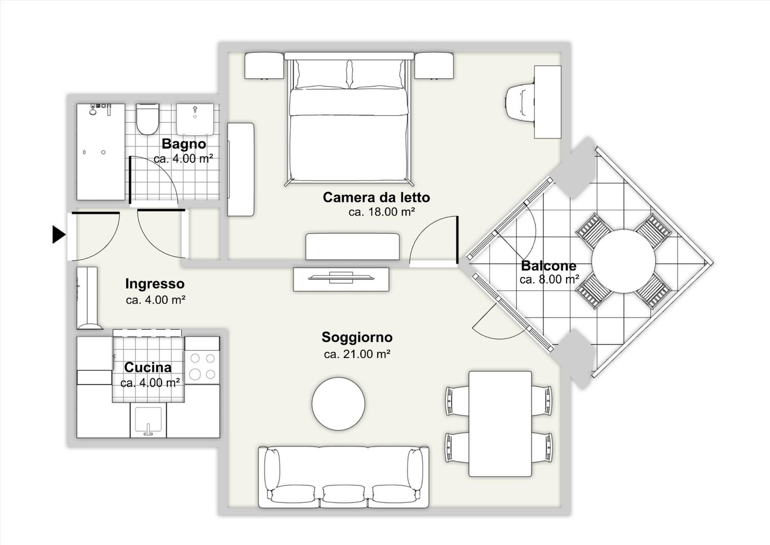 2 ½ rooms apartment, foto 10 di 10