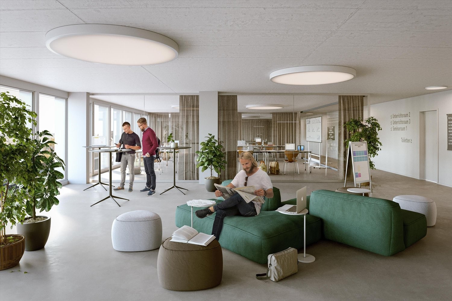 500m² office