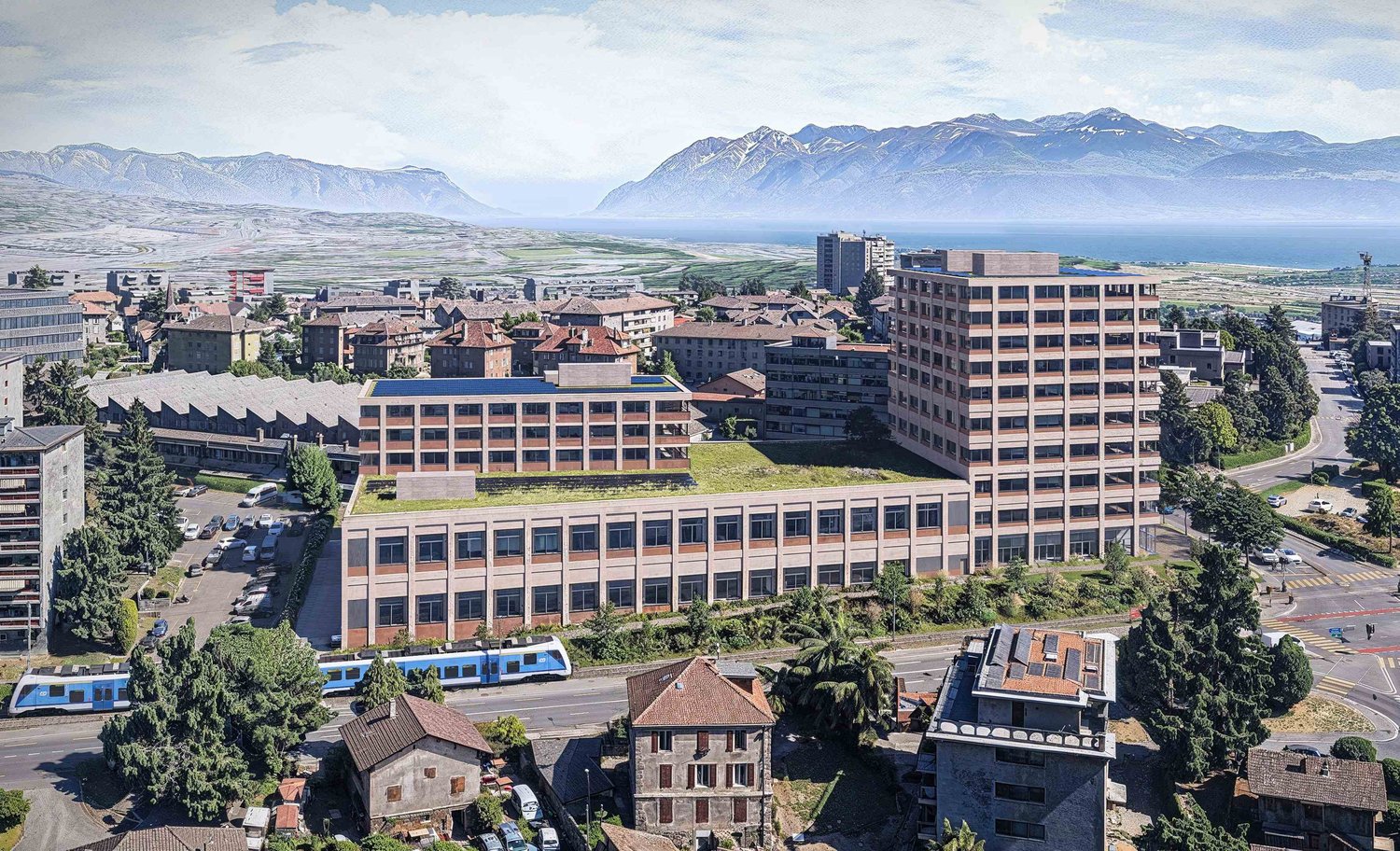 350m² office