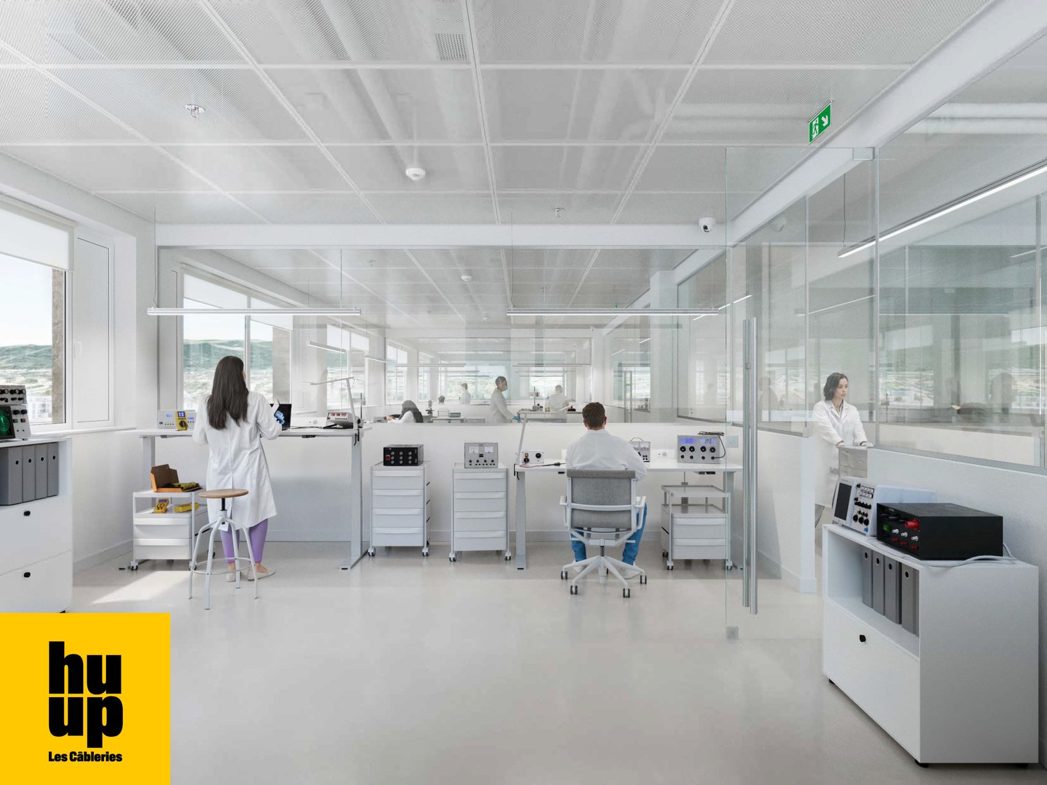 350m² office