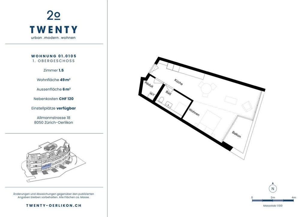 appartamento di 1 ½ locali