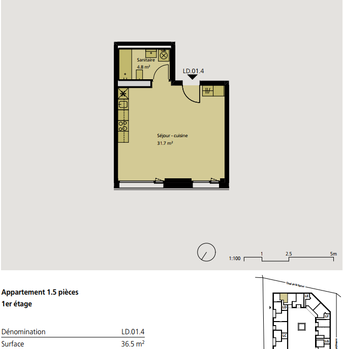 Appartamento di 1 ½ locali, foto 2 di 5
