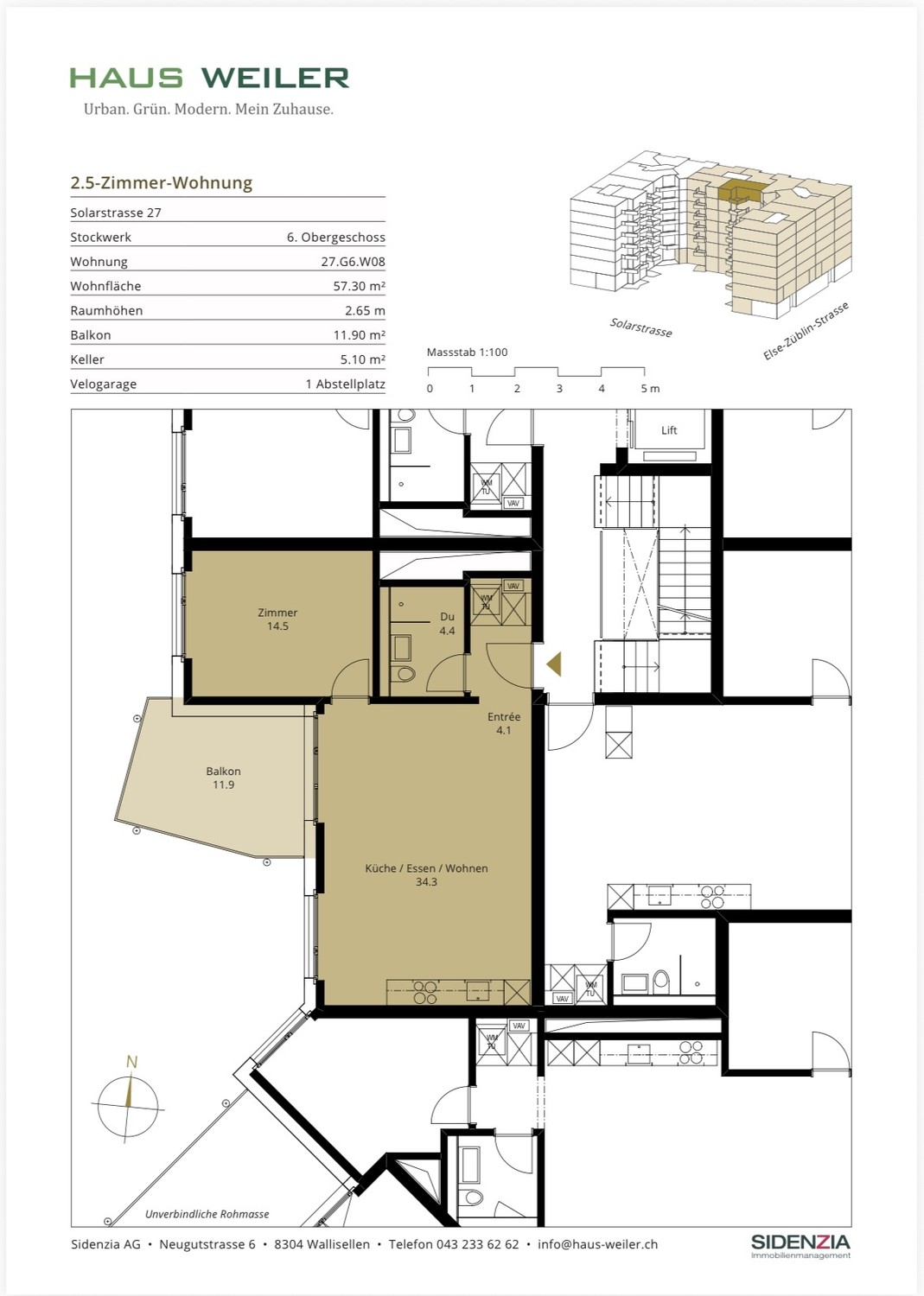 Appartamento di 1 ½ locali, foto 7 di 7
