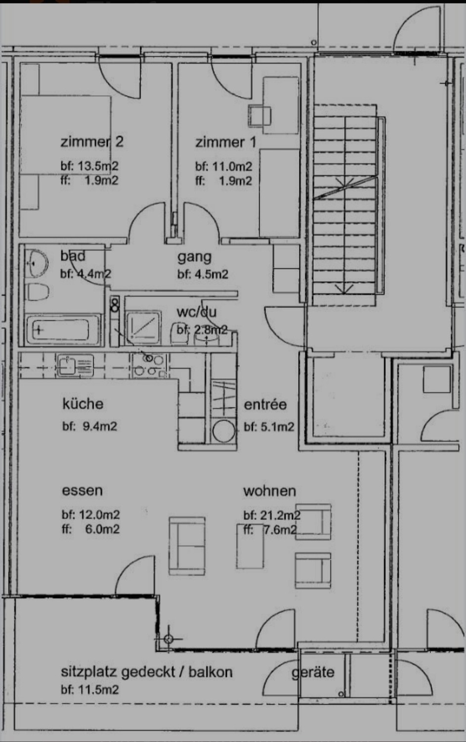Appartamento di 3 ½ locali