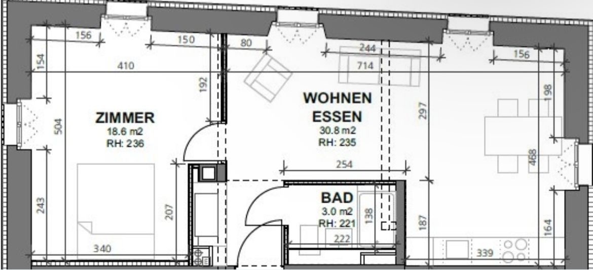 Appartement de 2 ½ pièces