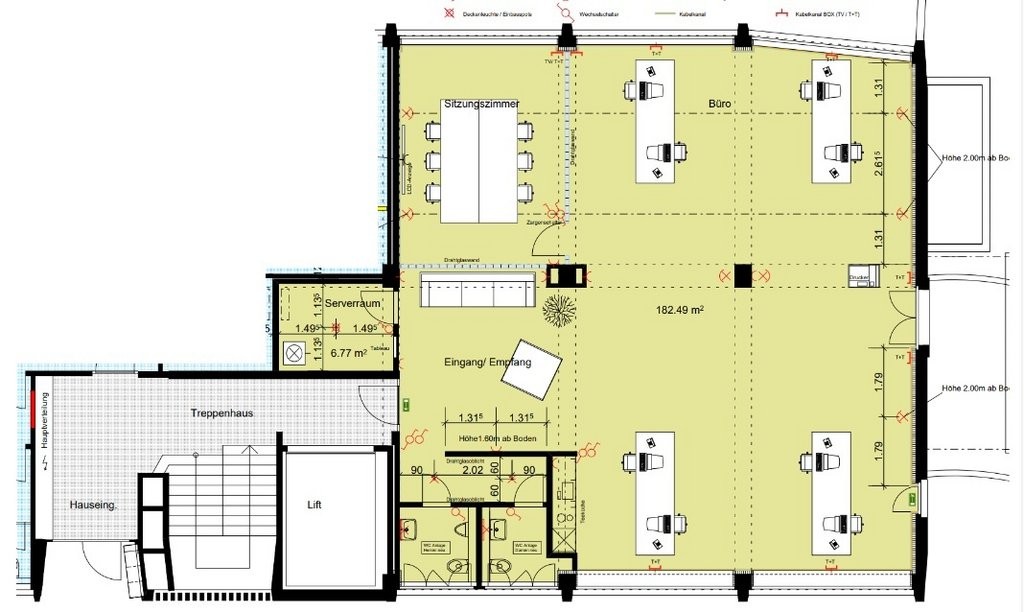 ufficio di 189m²