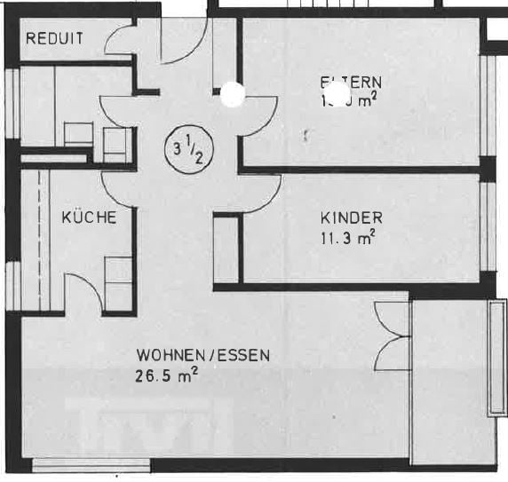 3 ½ rooms apartment