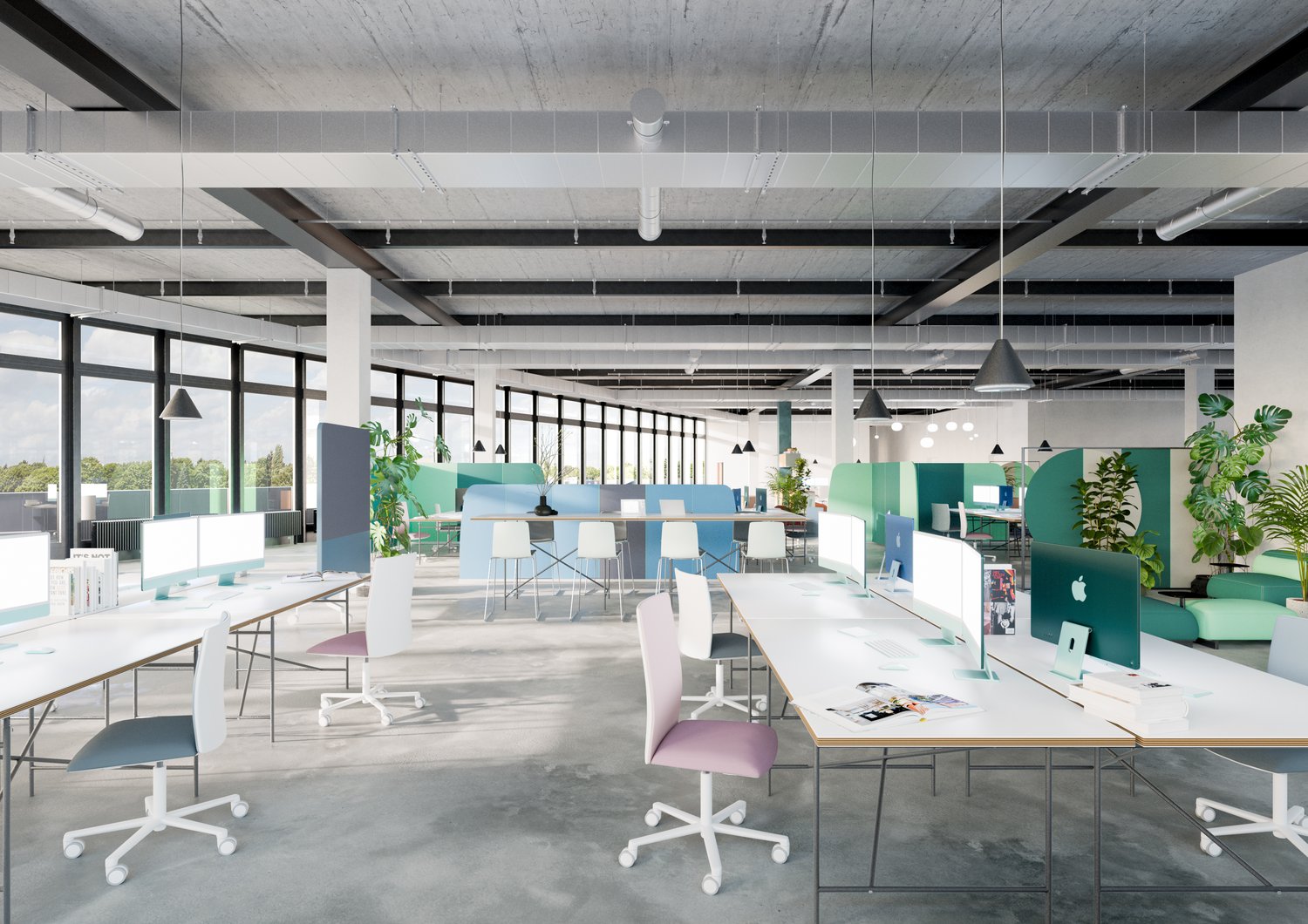 1021m² office
