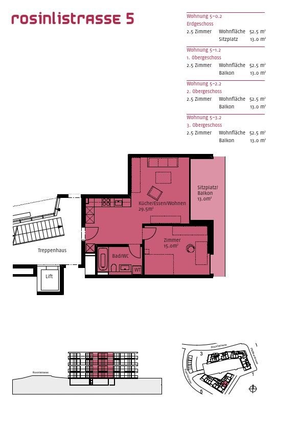 2 ½ rooms apartment