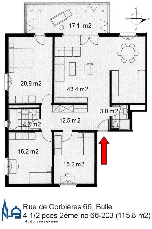 Appartamento di 4 ½ locali, foto 9 di 10