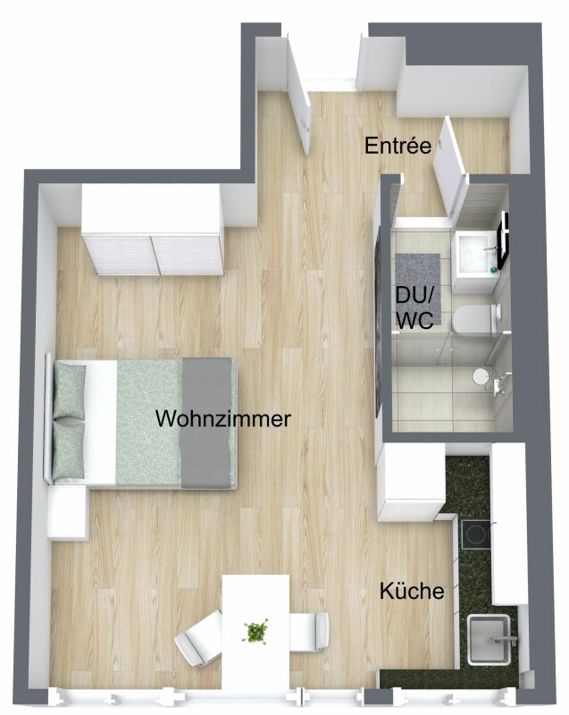 1 ½ rooms apartment