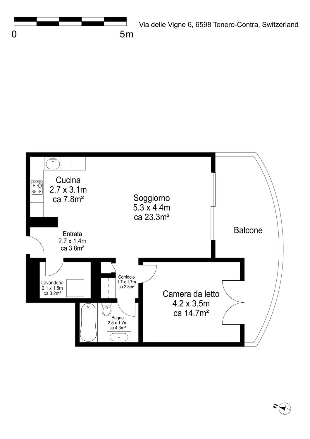 2 ½ rooms apartment