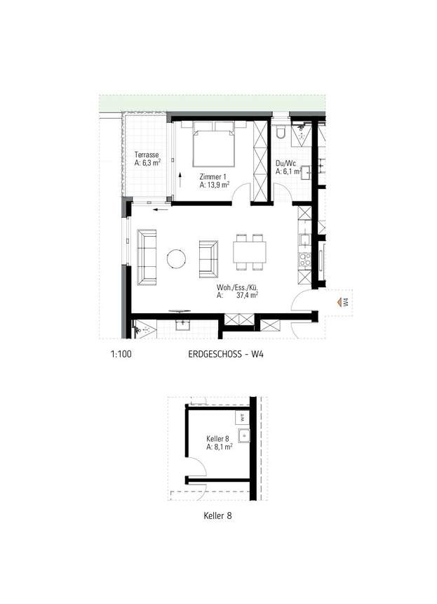 Appartement de 2 ½ pièces