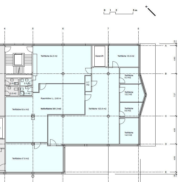 380m² commerciale