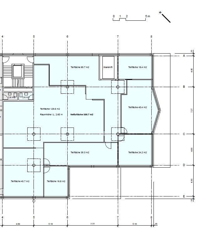 380m² commerciale