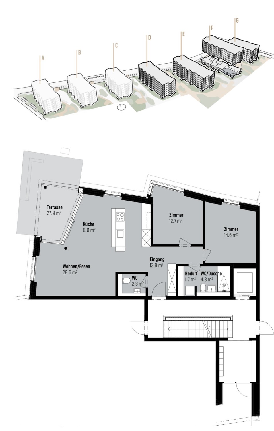 3 ½ rooms apartment