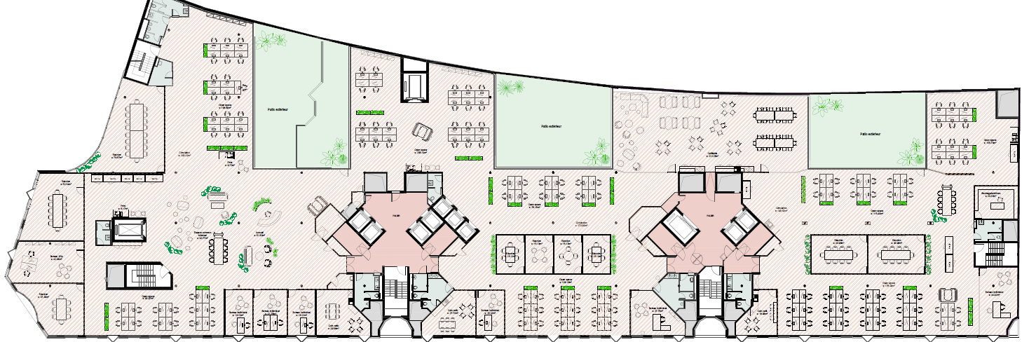 596m² Büro