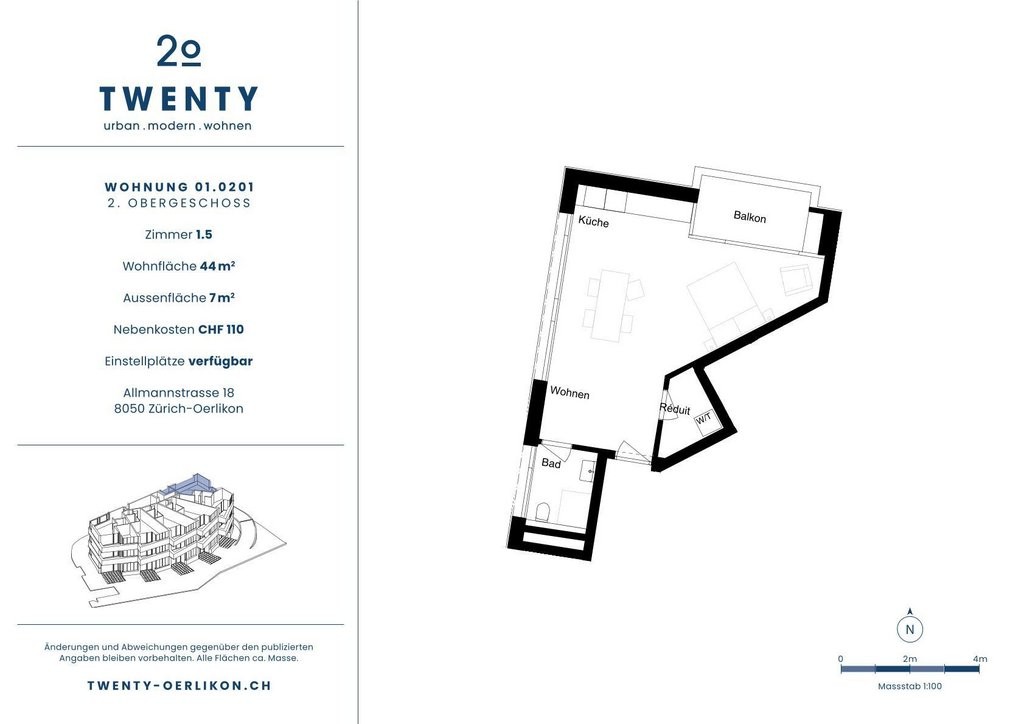 appartamento di 1 ½ locali