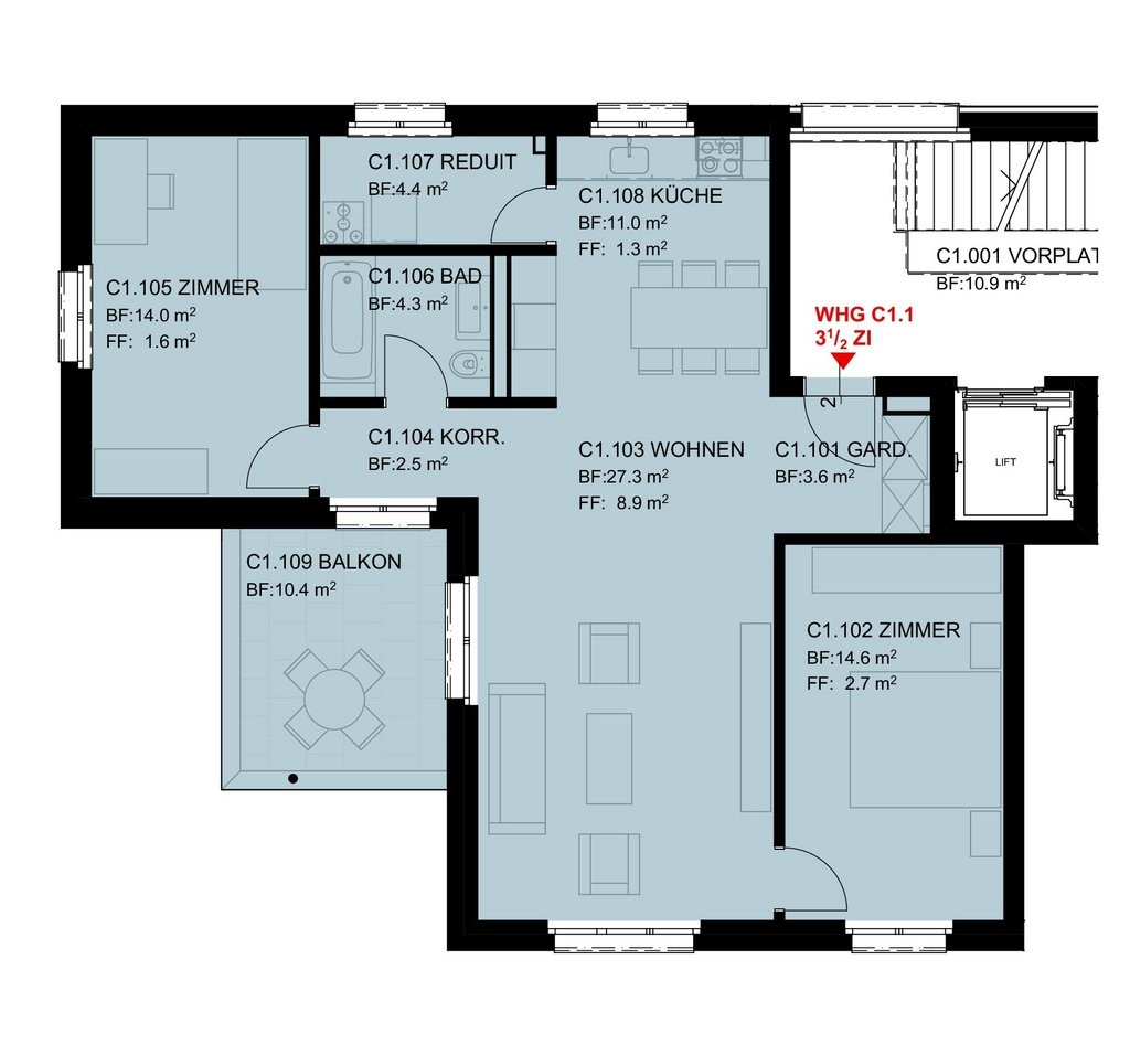 Appartamento di 2 ½ locali, foto 8 di 9