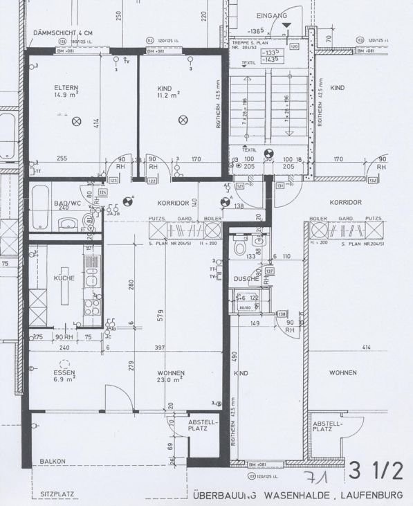 3 ½ pièces appartement