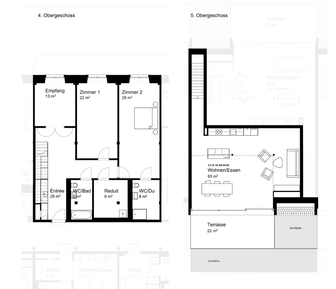 4 ½ rooms roof flat, foto 5 di 5