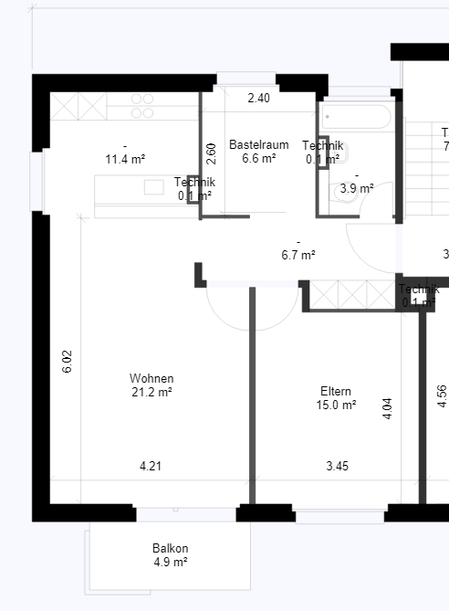 2 ½ rooms apartment