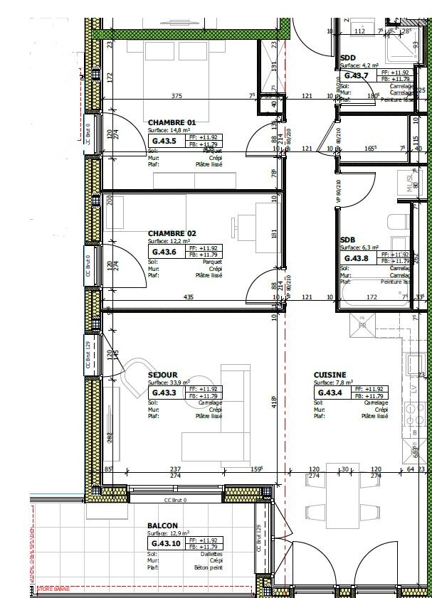 3 ½ rooms apartment