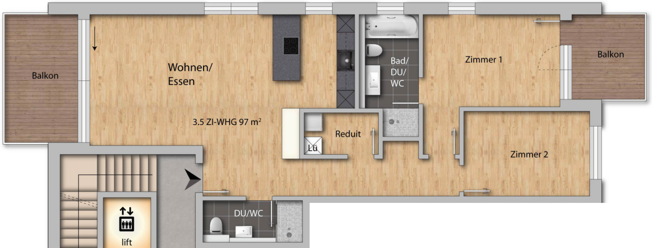 Appartamento di 3 ½ locali, foto 9 di 9